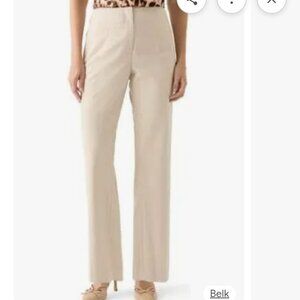 NWT Halston Slim Leg Pant - White